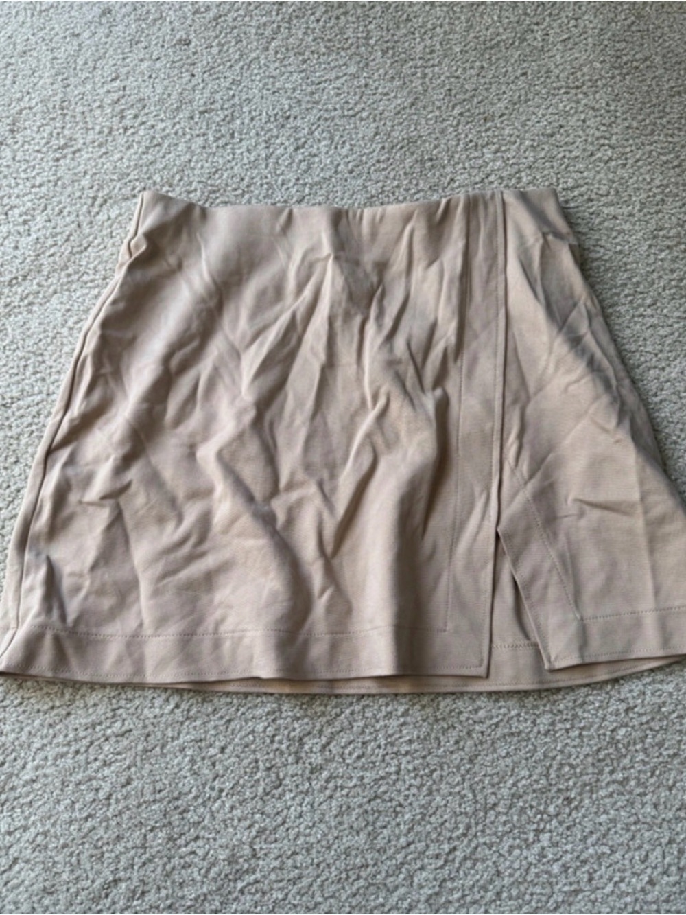 H&M Neutral Beige Skirt fit flare soft casual classy night out
